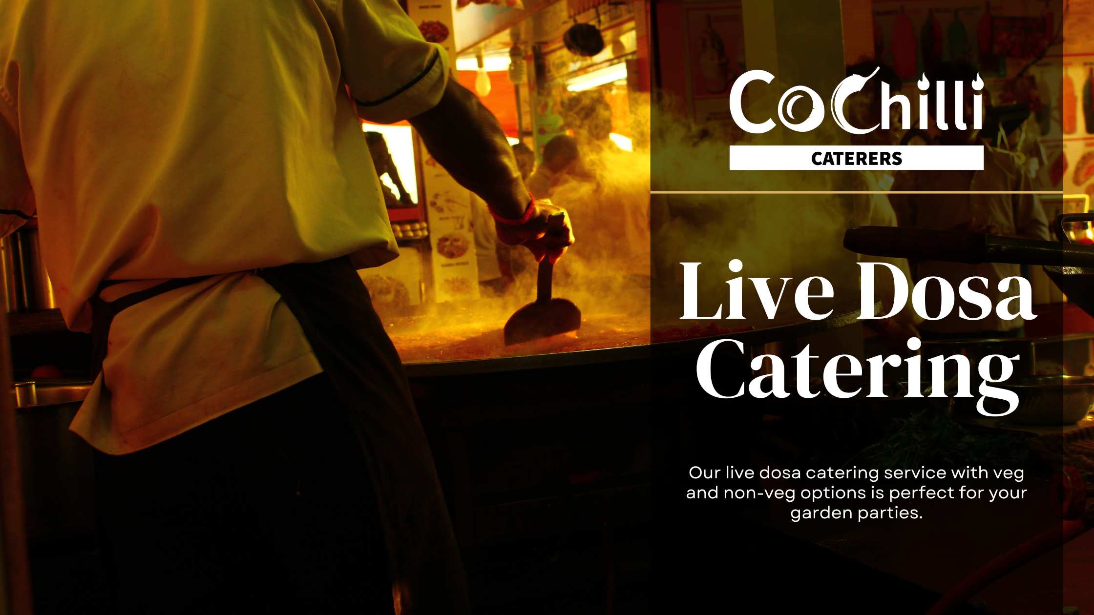 Load video: Live dosa catering in london